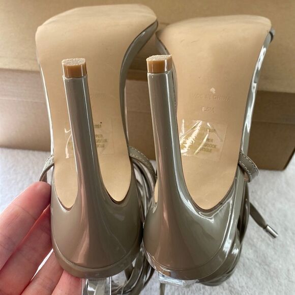 Steve Madden Uplift in Grey Patent Leather Size 8.5 - Picture 7 of 8